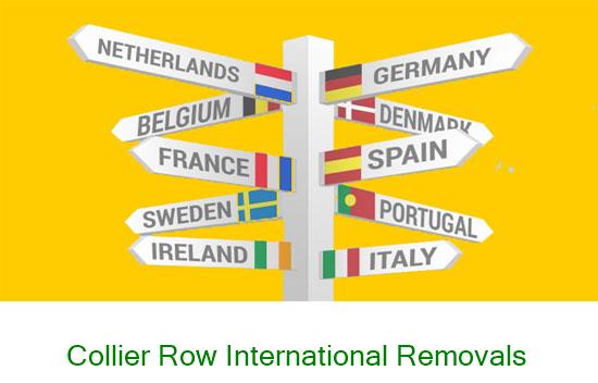 Collier Row international removal company